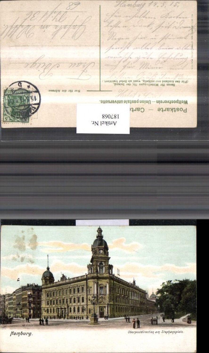 187068,Hamburg Oberpostdirection am Stephansplatz