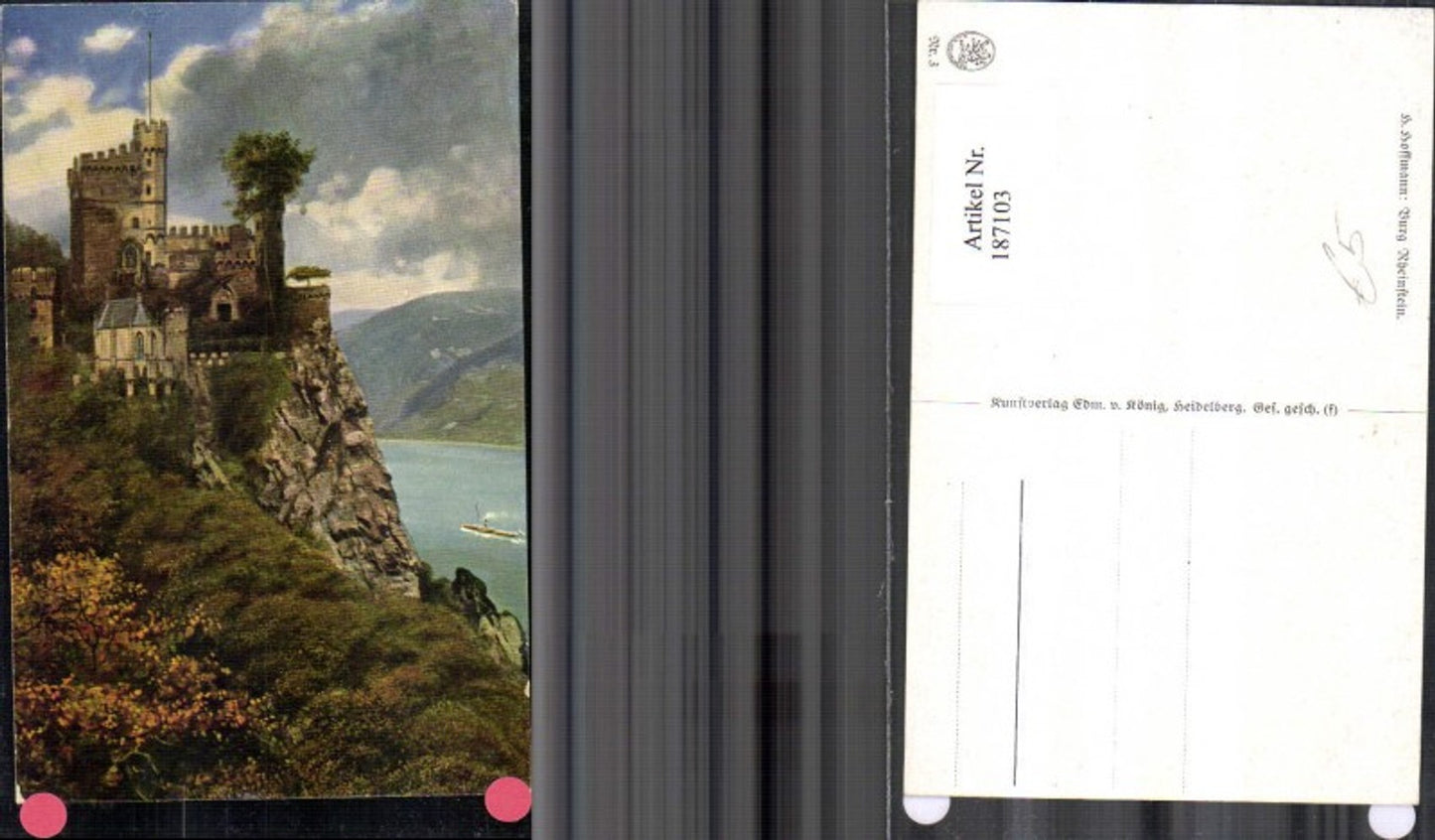 187103,Künstler Ak Heinrich Hoffmann Burg Rheinstein