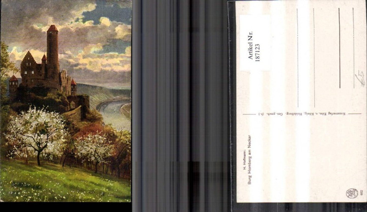 187123,Künstler Ak Heinrich Hoffmann Burg Hornberg a. Neckar