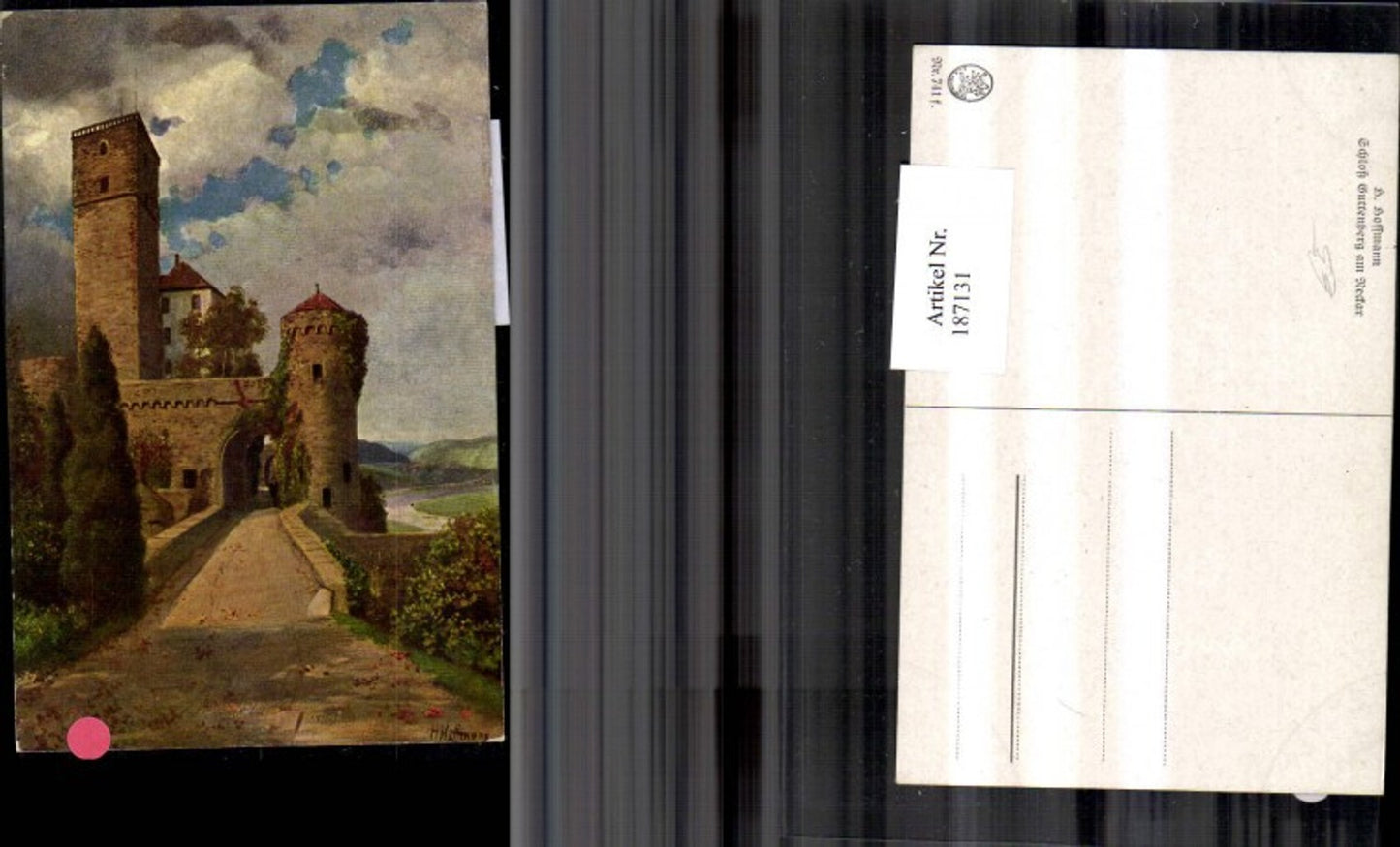 187131,Künstler Ak Heinrich Hoffmann Schloss Guttenberg a. Neckar