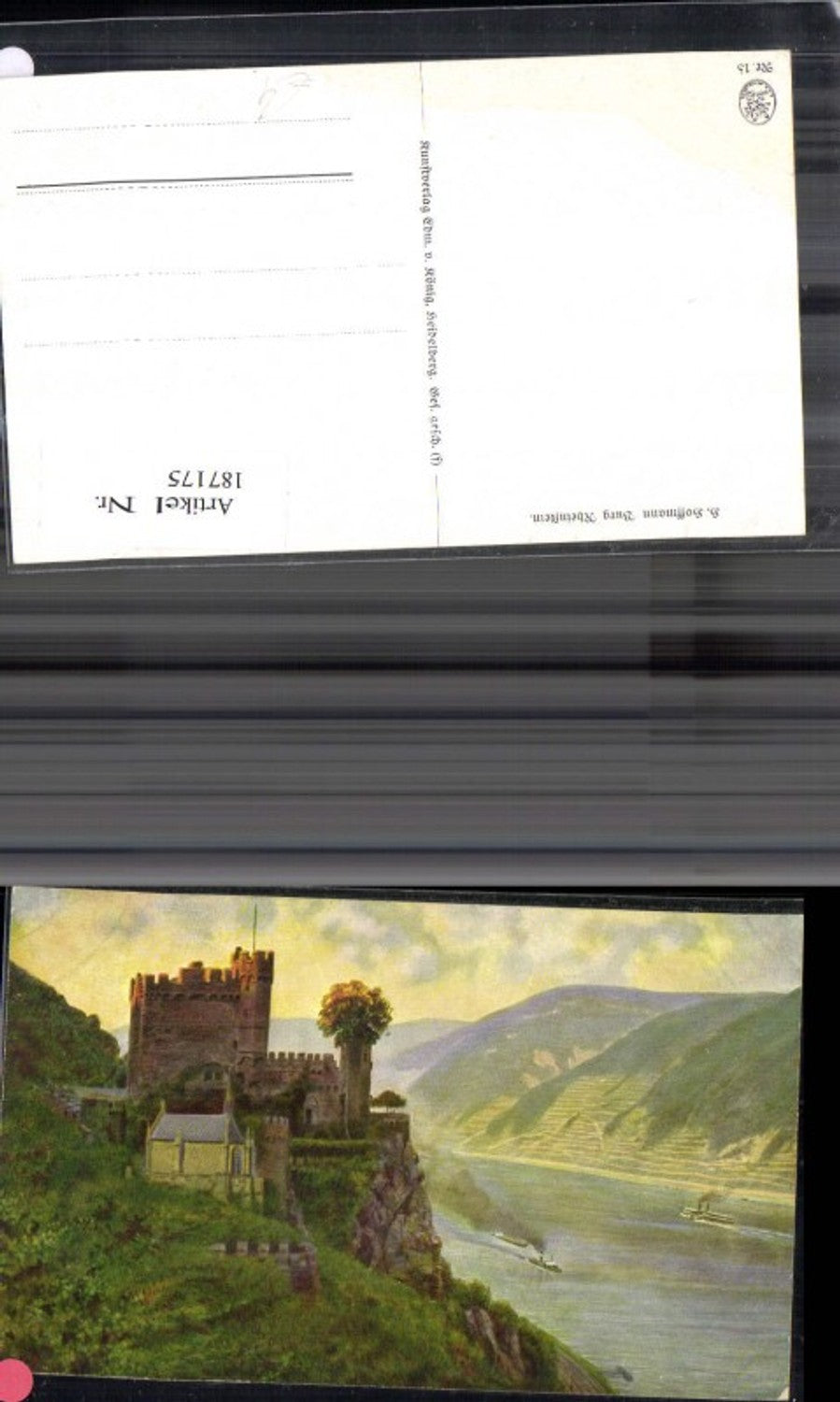 187175,Künstler Ak Heinrich Hoffmann Burg Rheinstein