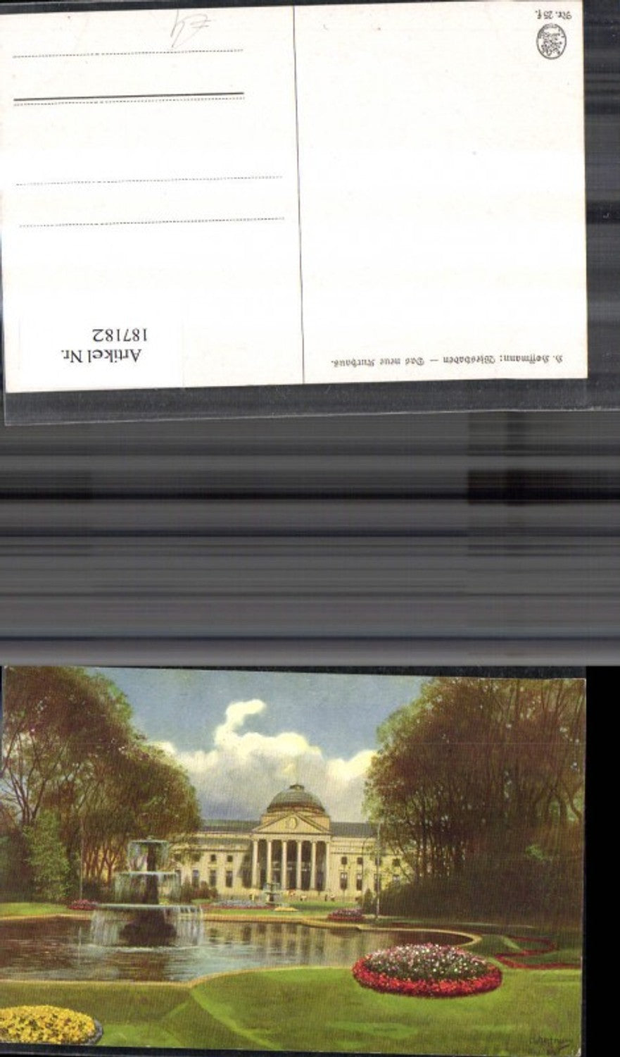 187182,Künstler Ak Heinrich Hoffmann Wiesbaden Das neue Kurhaus