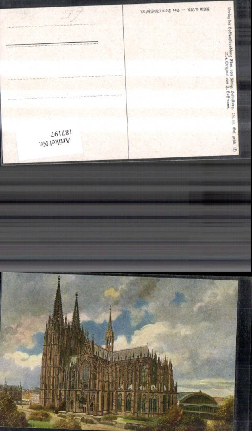 187197,Künstler Ak Heinrich Hoffmann Köln a. Rhein Der Dom