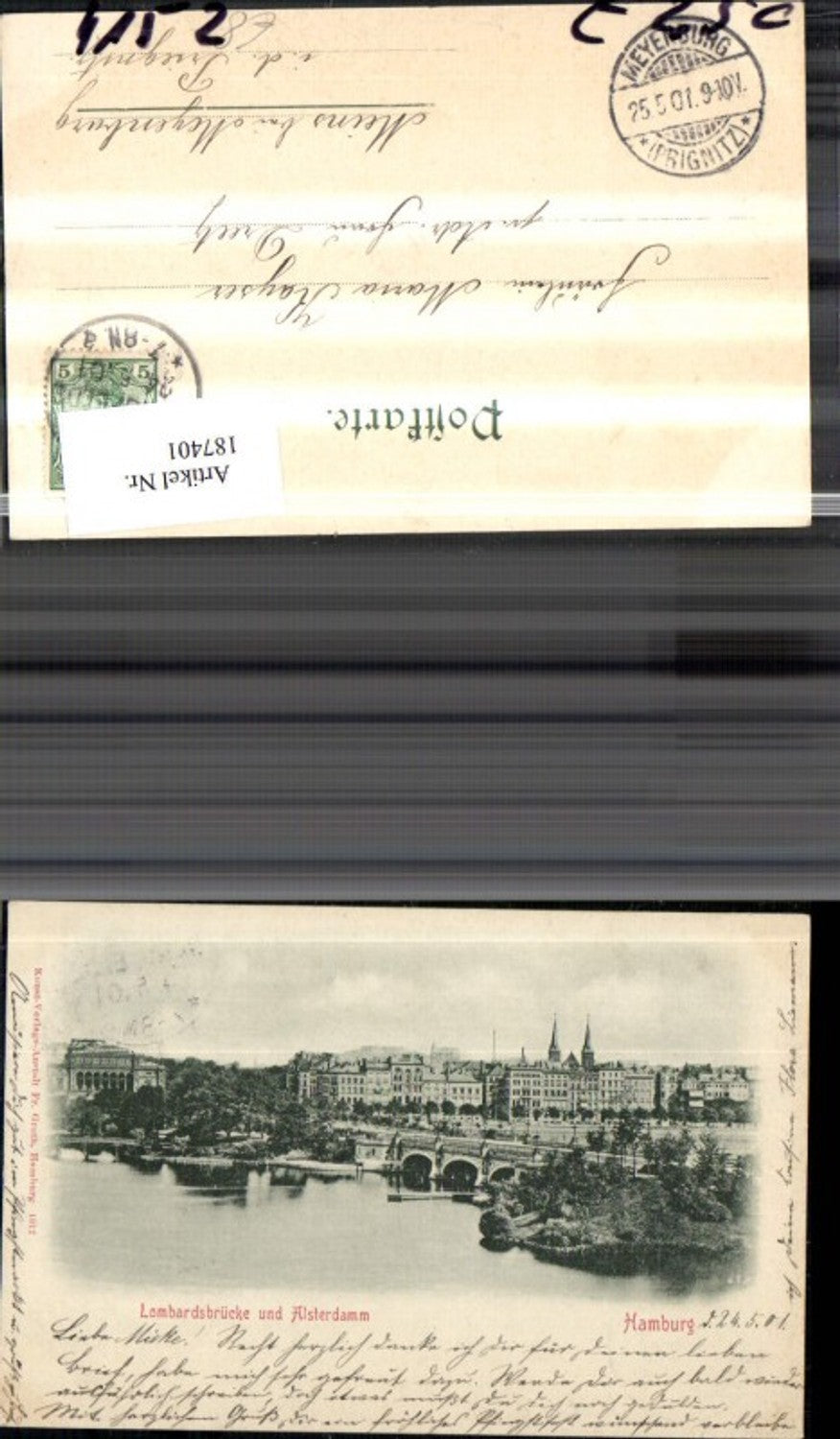 187401, Hamburg Lombardsbrücke and Alsterdamm
