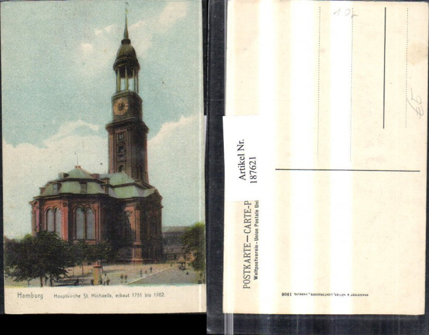187621,Hamburg Hauptkirche Kirche St. Michaelis