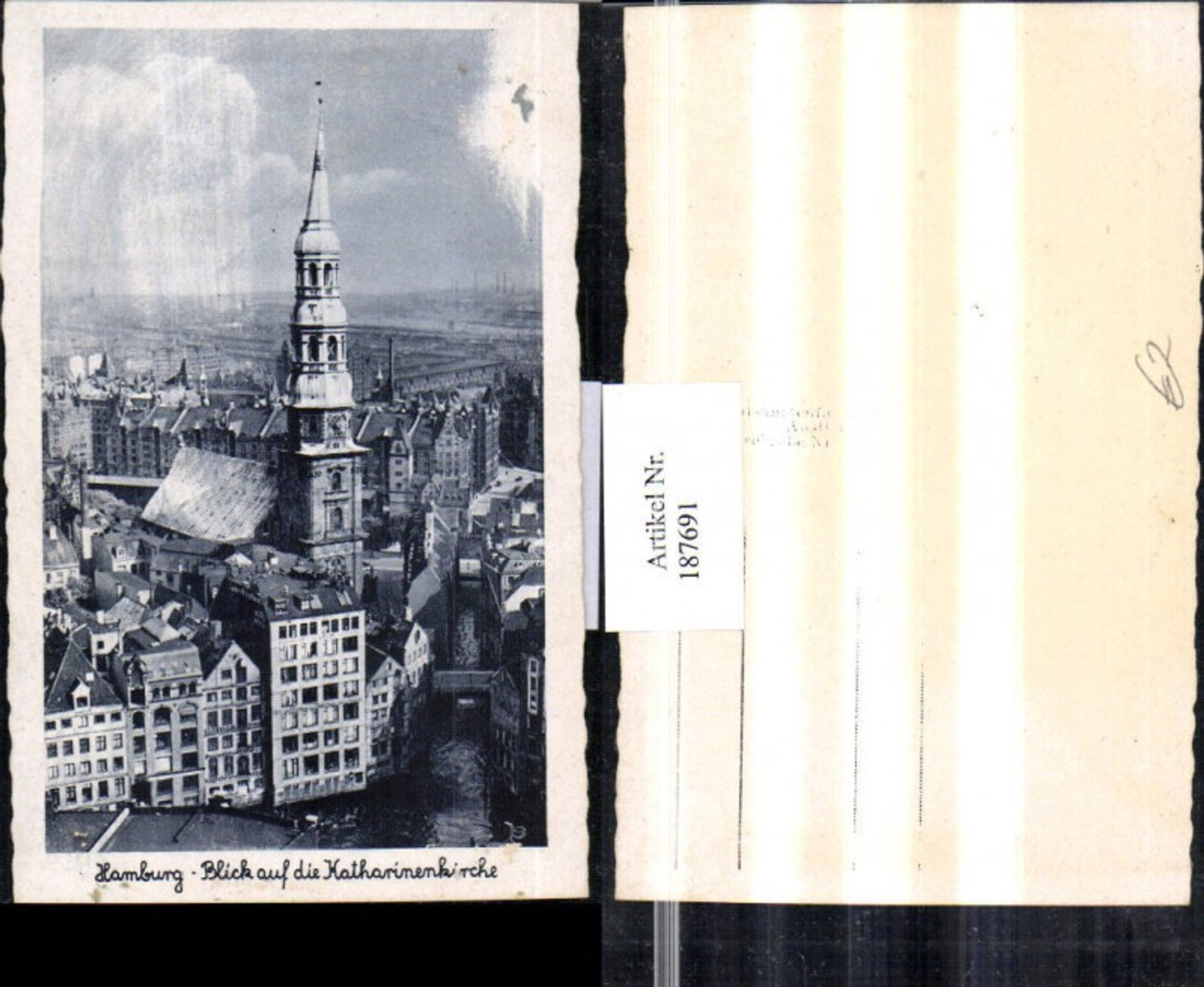 187691,Hamburg Blick auf d. Katharinenkirche Kirche Ortsansicht