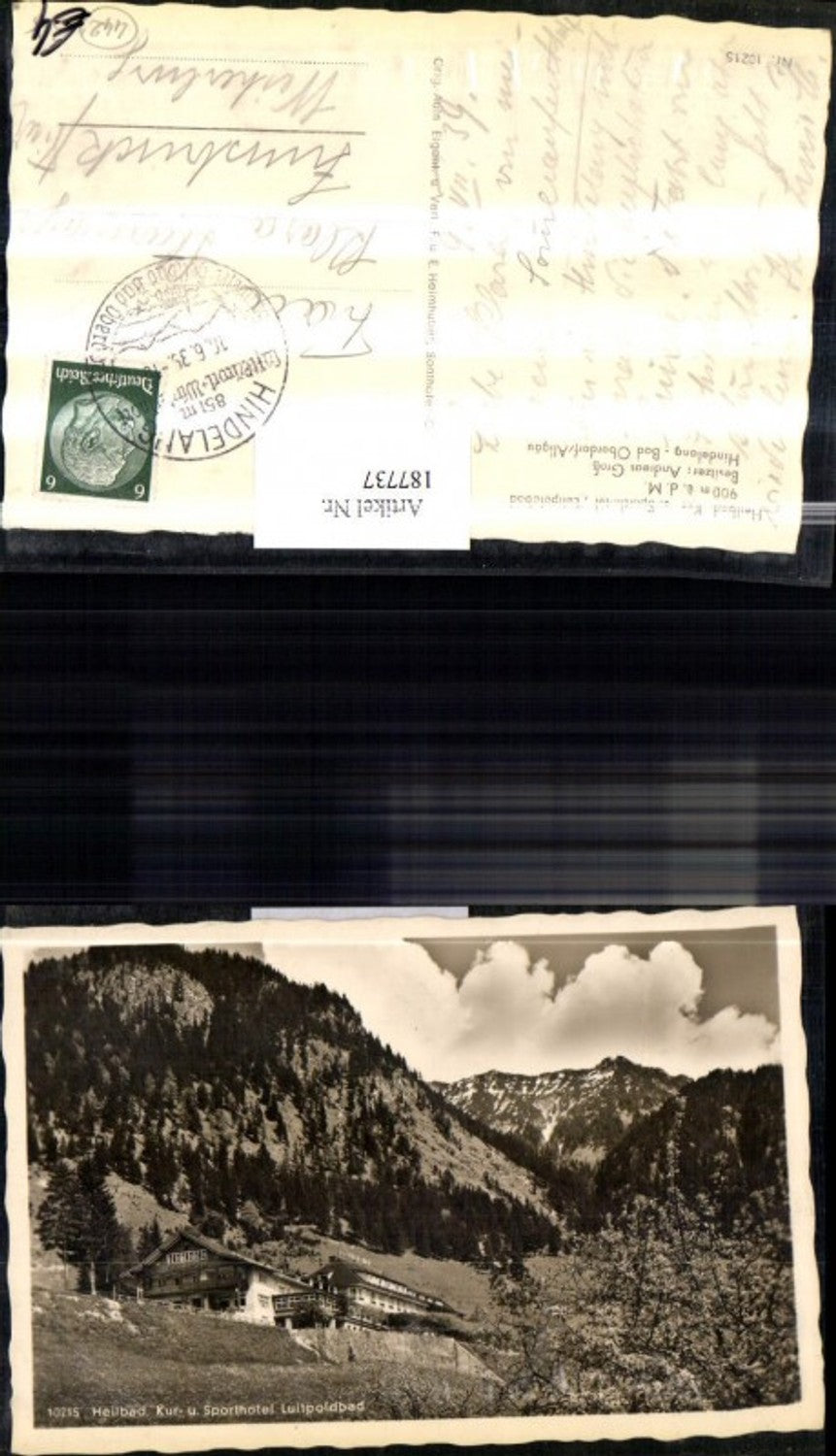 187737,Bad Oberdorf Allgäu Heilbad Kur u. Sporthotel Luitpoldbad
