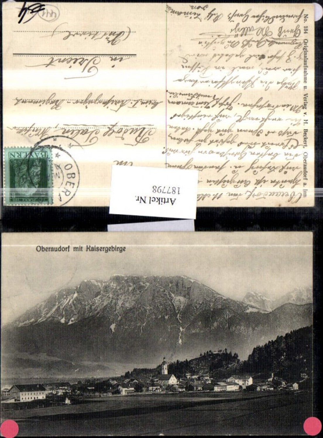 187798,Oberaudorf Totale m. Kaisergebirge