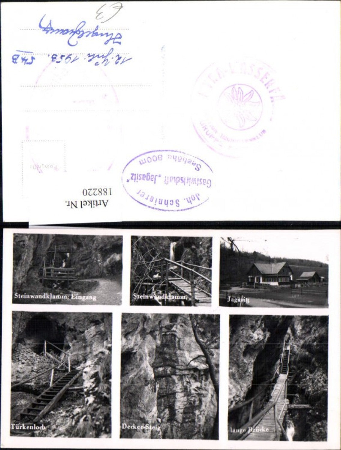 188220,Weissenbach an der Triesting Steinwandklamm Mehrbild Ak