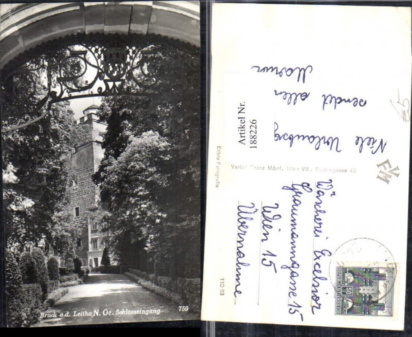 188226,Bruck a. d. Leitha Schloss Eingang