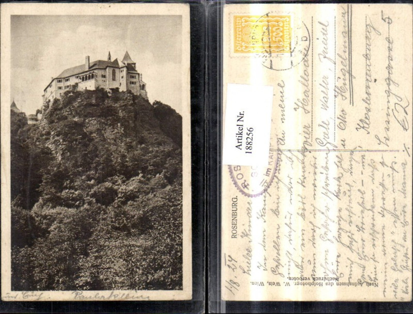 188256,Rosenburg Mold Ansicht Schloss Rosenburg