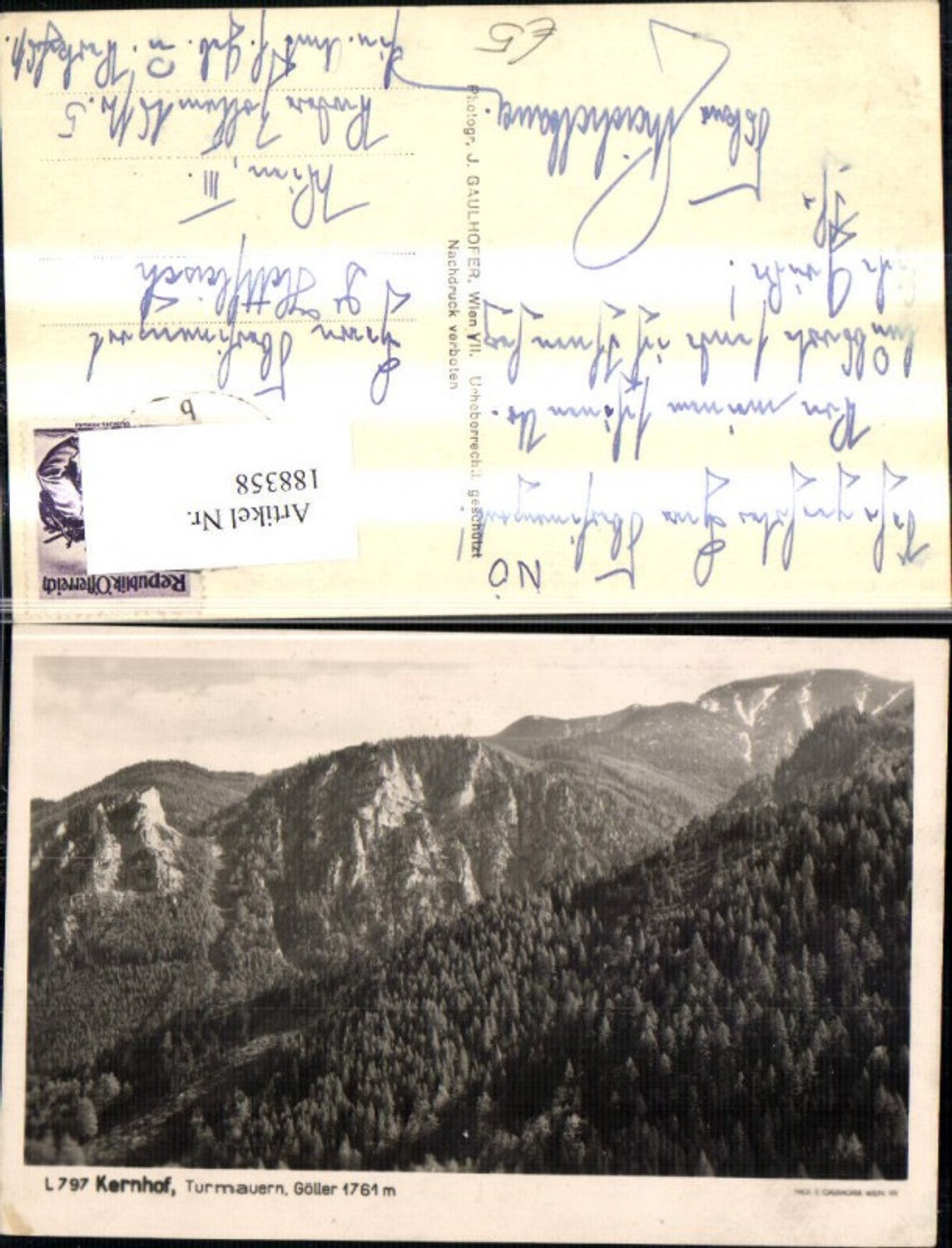 188358,Kernhof Turmauern Göller b. St. Aegyd am Neuwalde