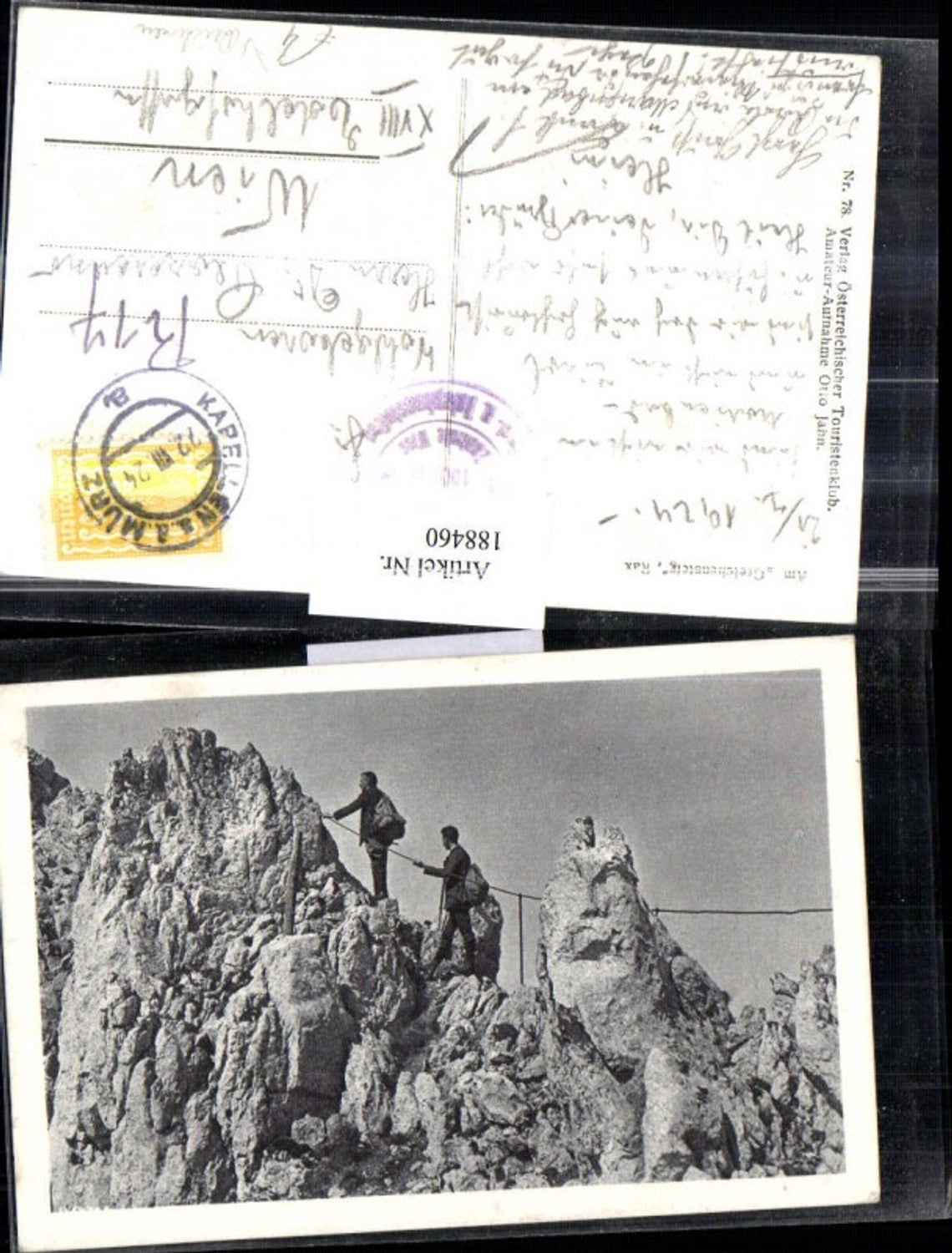 188460,Rax Am Gretchensteig b. Reichenau Wanderer Bergsteiger