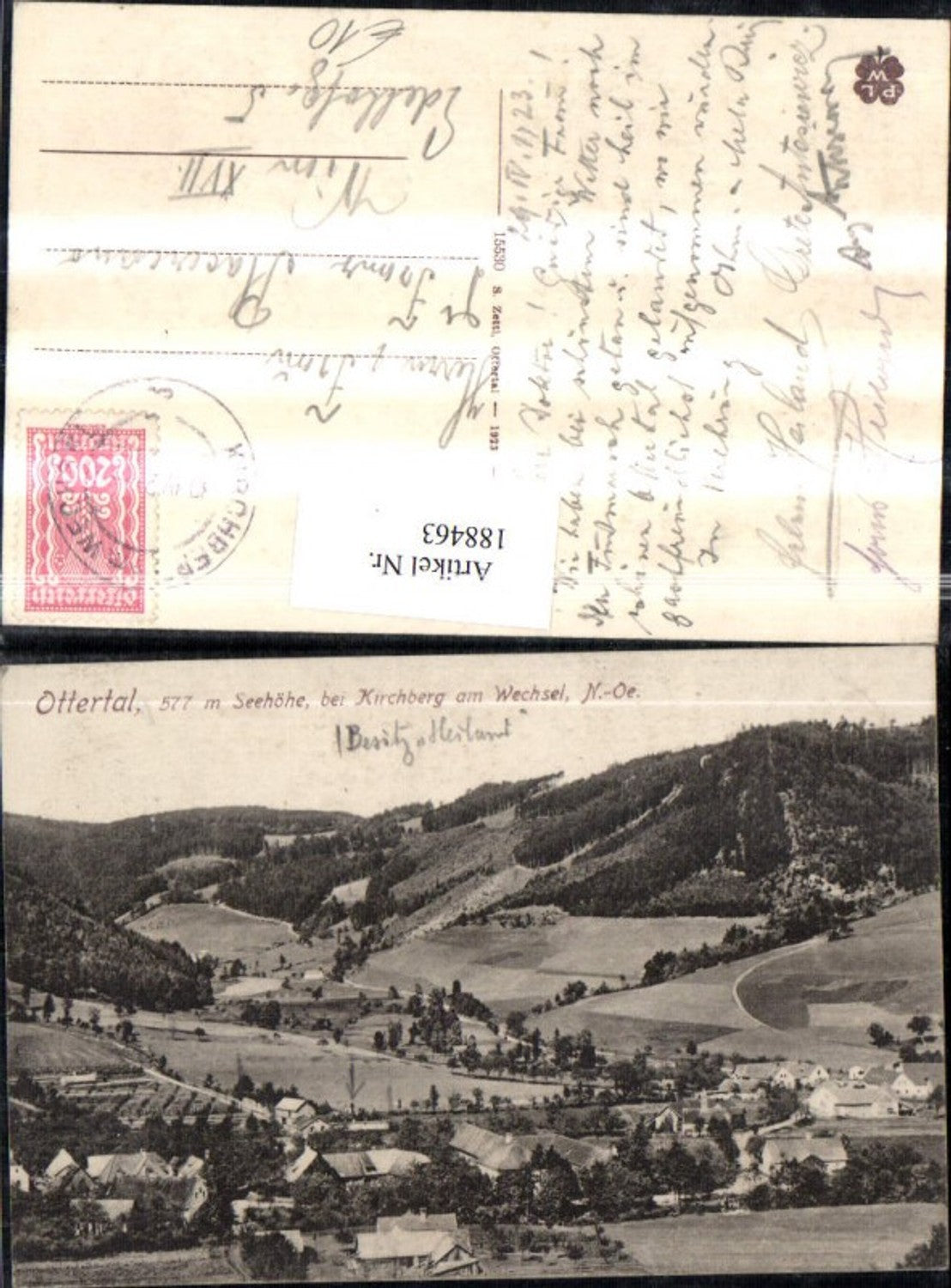 188463,Ottertal b. Kirchberg am Wechsel Totale