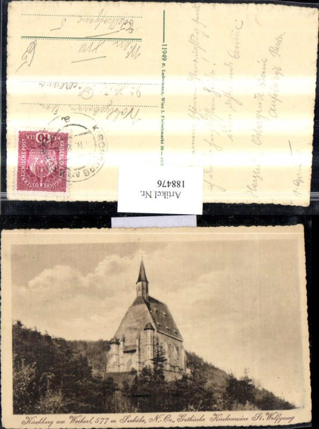 188476,Kirchberg am Wechsel Gothische Kirchenruine St. Wolfgang