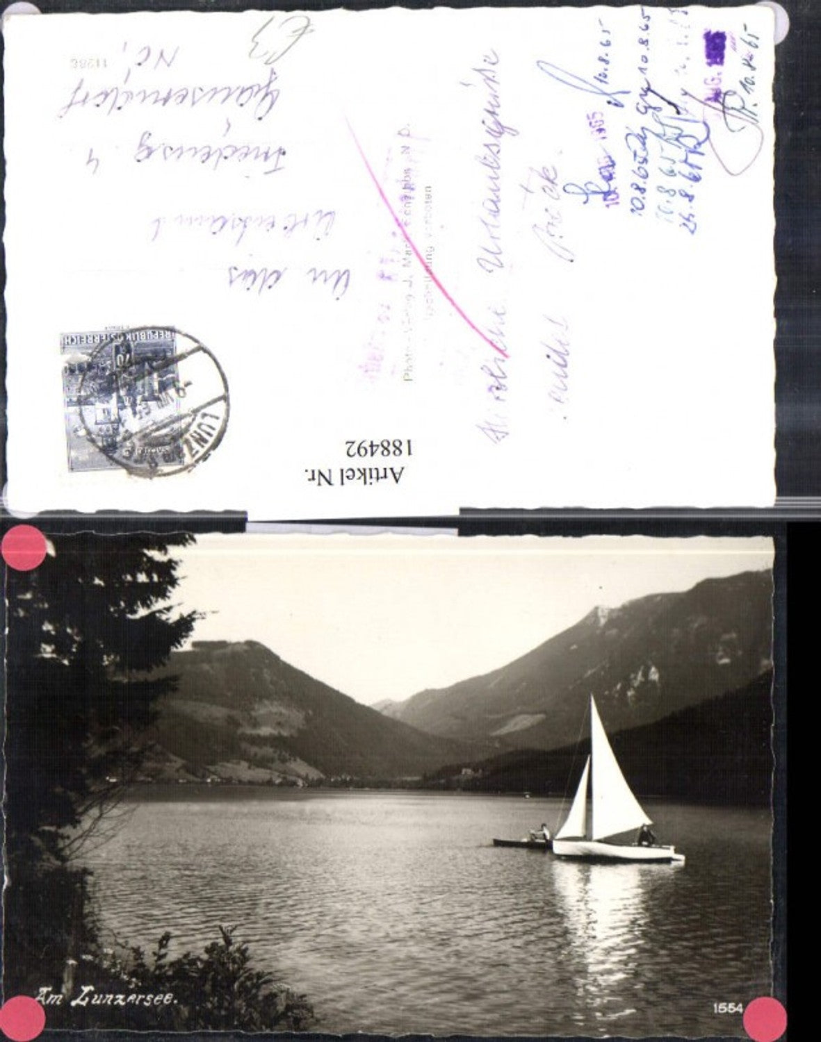 188492,Am Lunzersee b. Lunz am See Segelboot