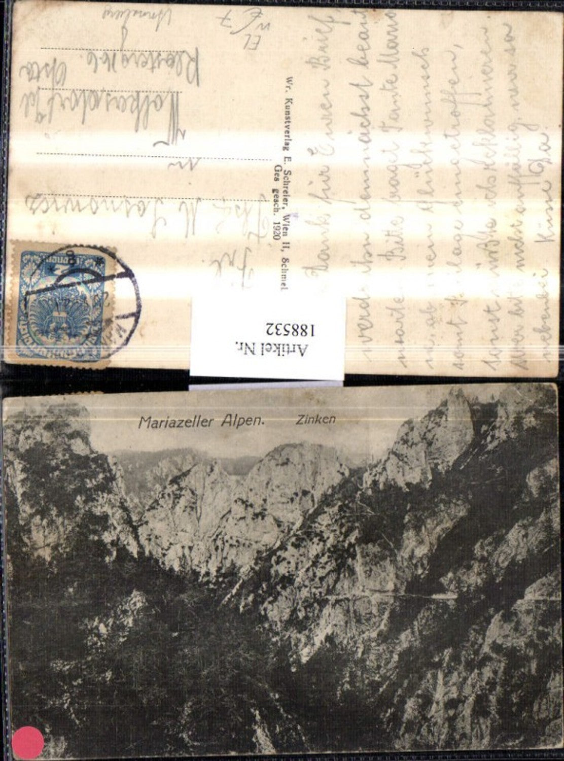 188532,Mariazeller Alpen Zinken b. Annaberg Eisenbahnlinie