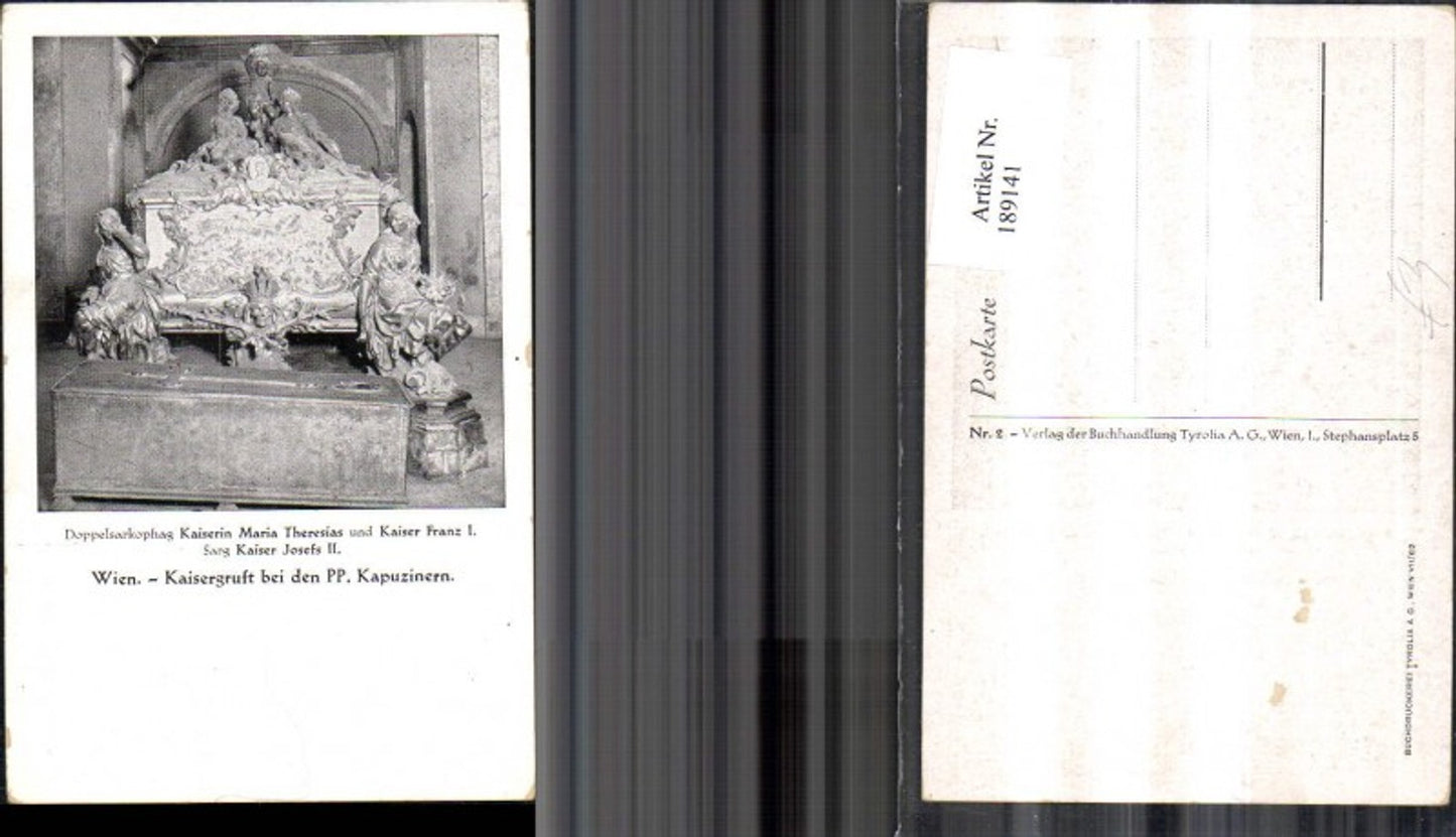 189141,Wien Kaisergruft Sarkophag v. Maria Theresia u. Kaiser Franz I Kaiser Franz II