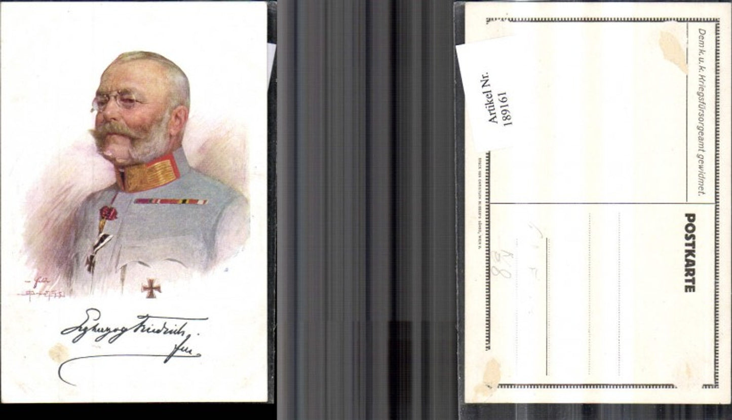 189161,Künstler O. Brüch Erzherzog Friedrich