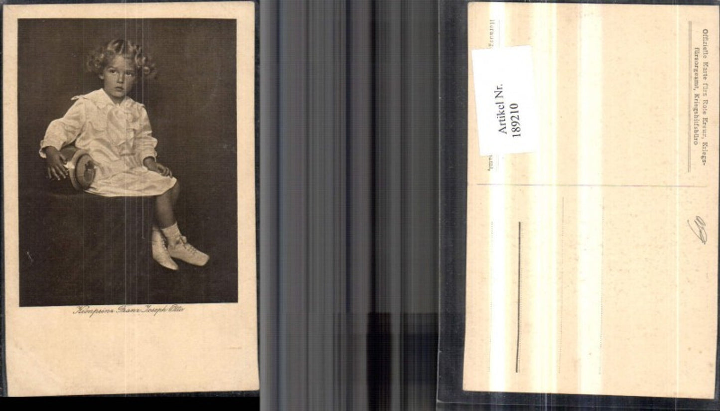 189210,Kronprinz Kaiser Otto v. Habsburg Österreich Kinderportrait