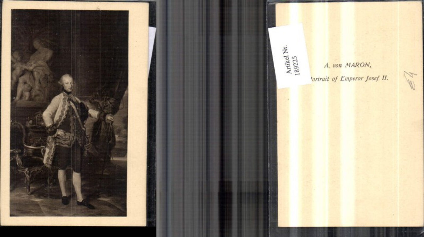 189225,Künstler Ak A. v. Maron Portrait Josef II