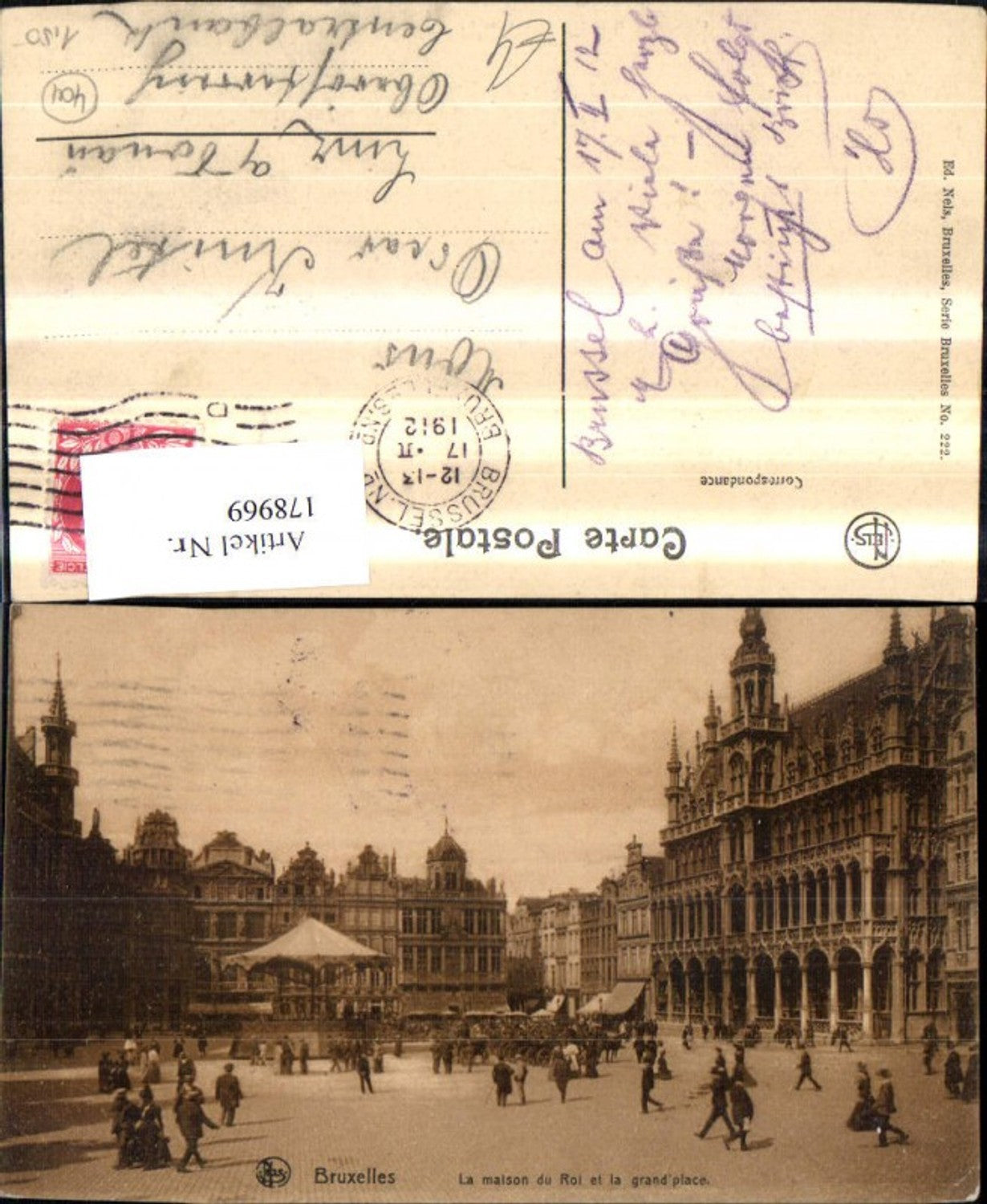 178969,Belgien Bruxelles Brüssel La maison du Roi et la grand place