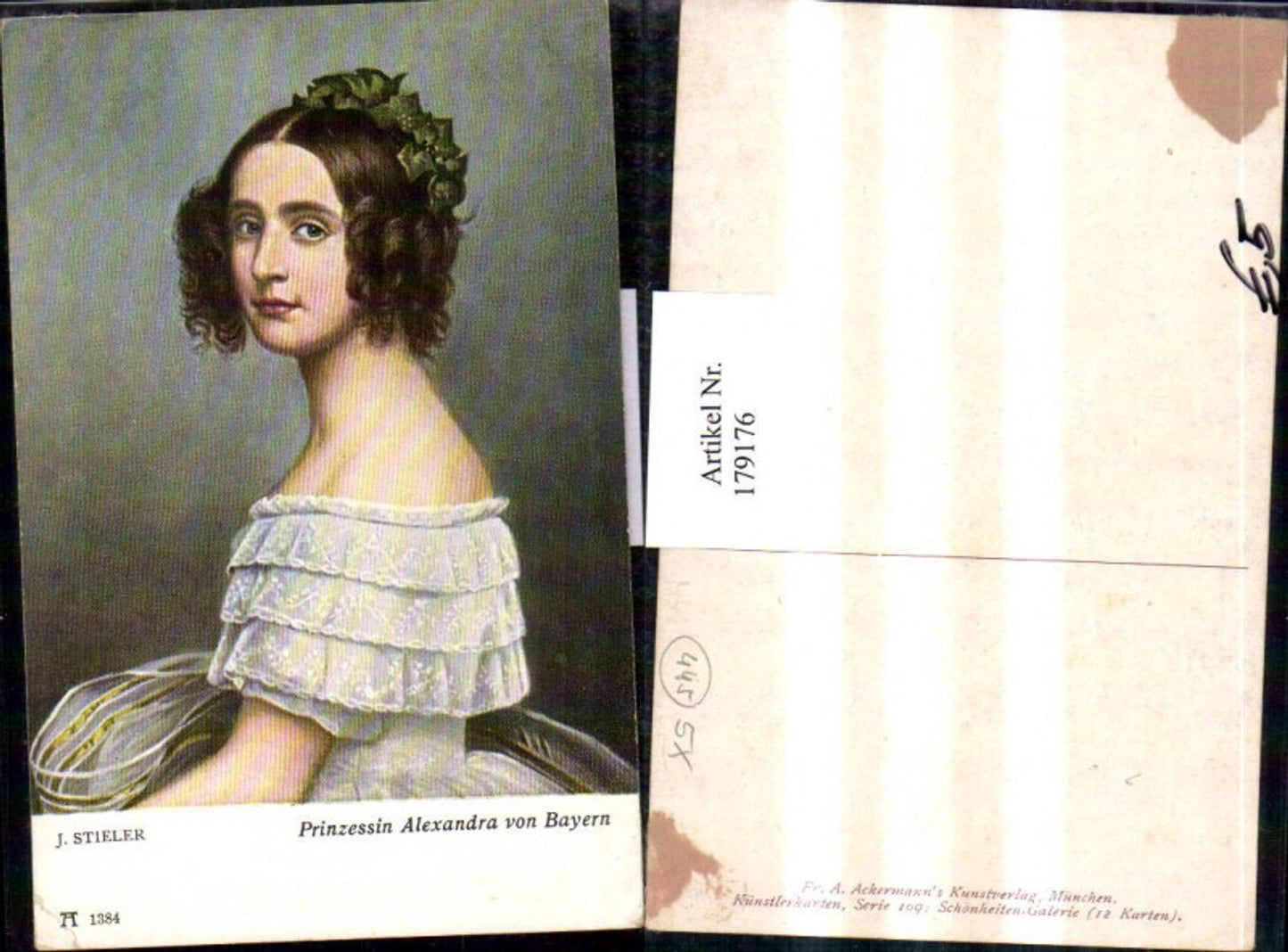 179176,Künstler AK J. Stieler Prinzessin Alexandra v. Bayern