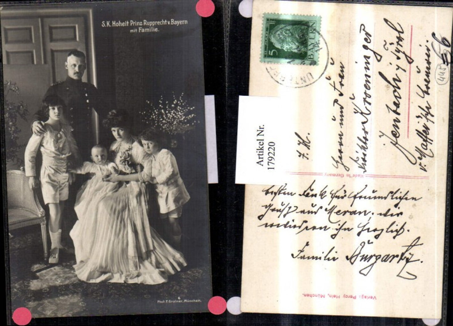 179220,Hoheit Prinz Rupprecht v. Bayern m. Familie Gruppenfoto