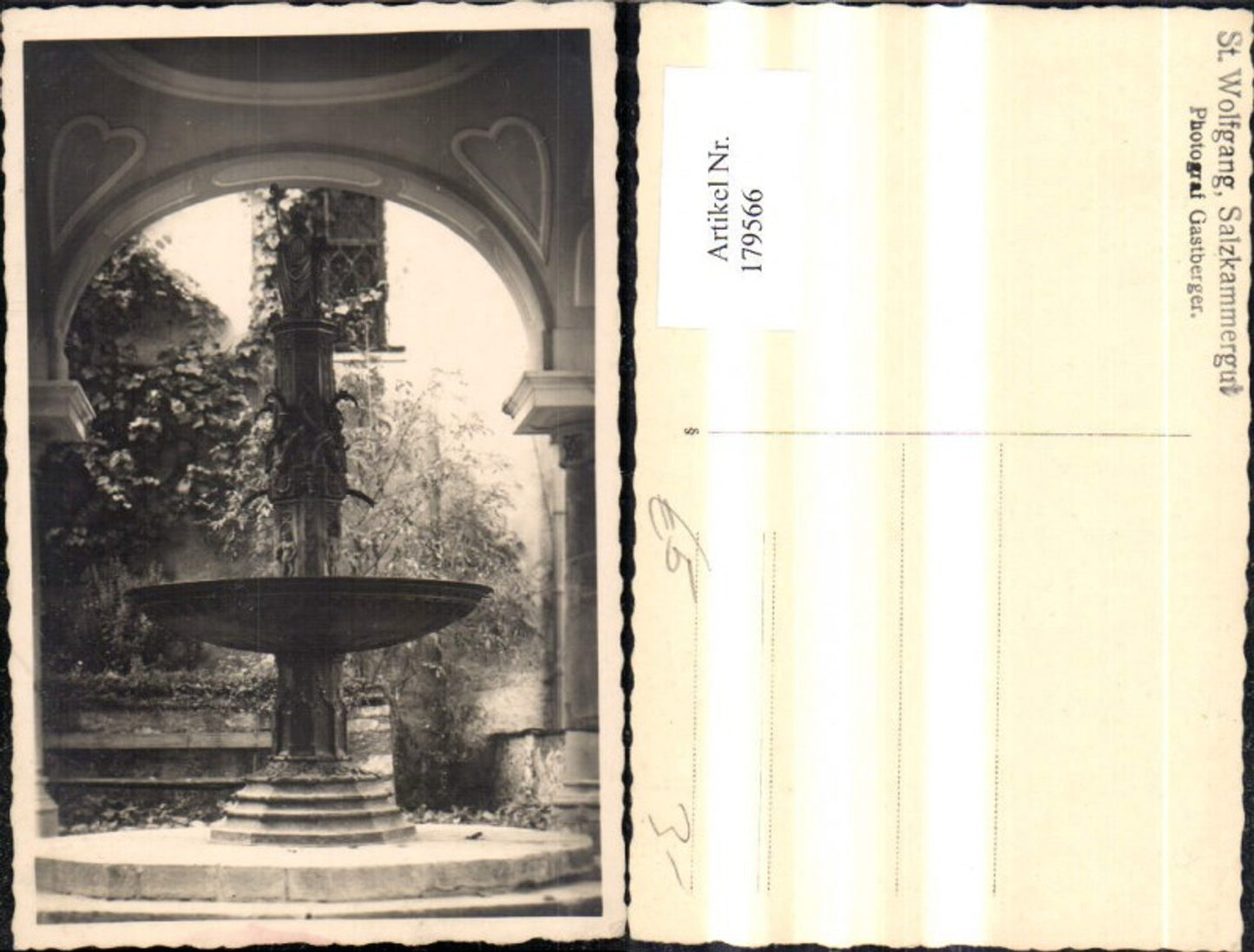 179566,St Wolfgang Wolfgangsee Salzkammergut Foto Ak Brunnen