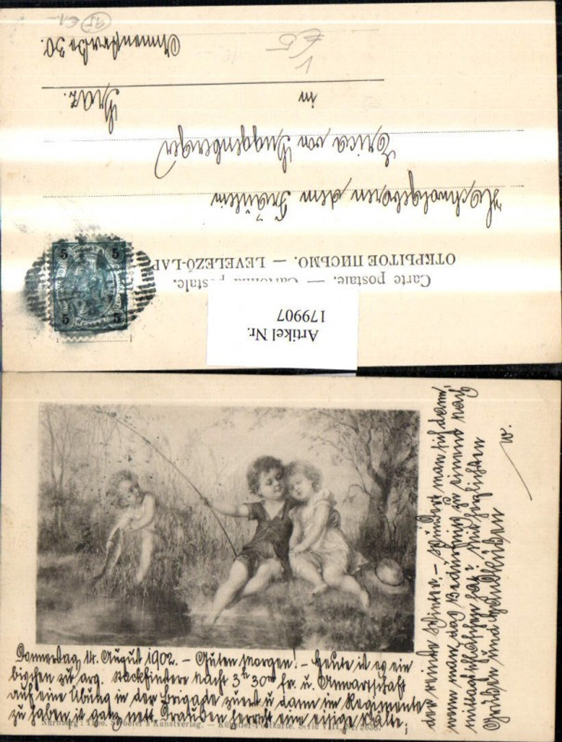 179907,Theo Stroefer Verlag 5636/8 Guten Morgen Kinder 14.08.1902