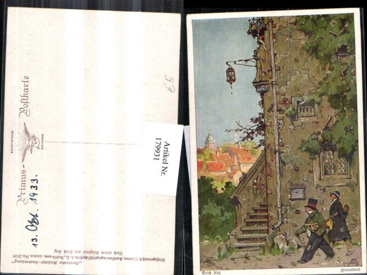 179931,Primus AK 3098 Erich Kur Feierabend Männer Trompete Klarinette Ortsansicht