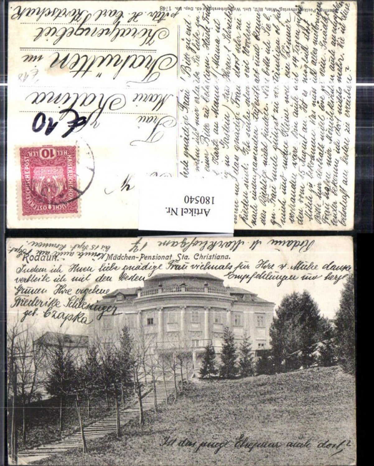 Alte Ansichtskarte – Old Postcard