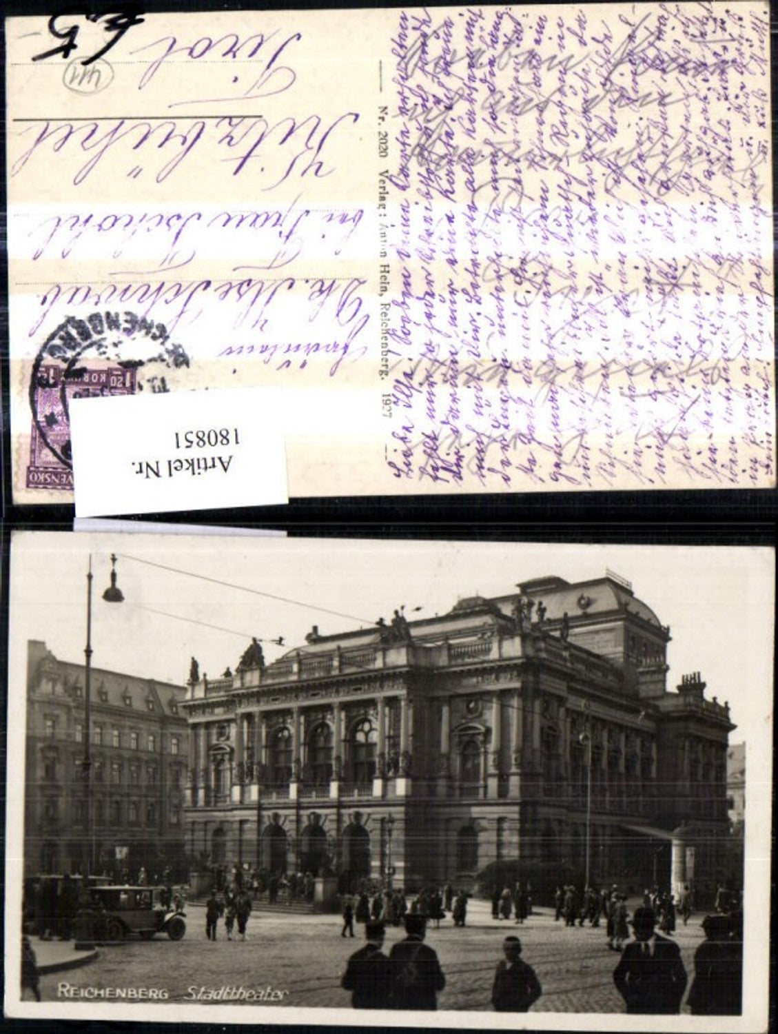 180851,Reichenberg Foto Ak Stadttheater Theater