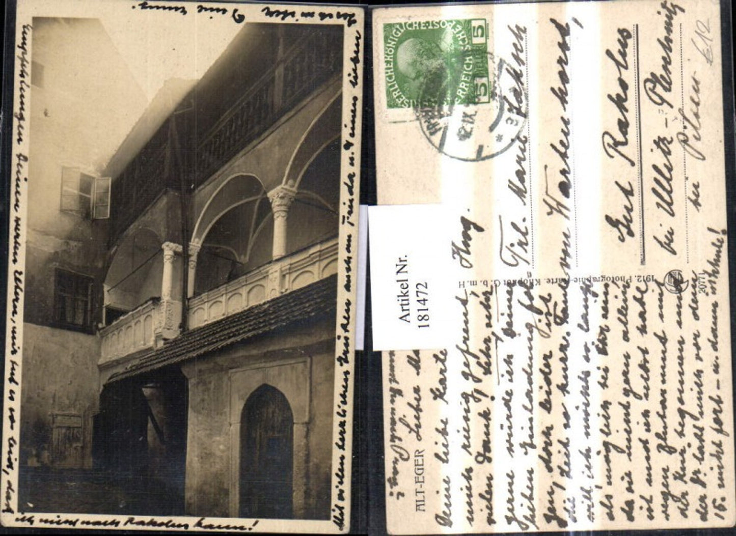 181472,Karlsbad Alt-Eger Detailansicht Hof pub Kilophot 20771