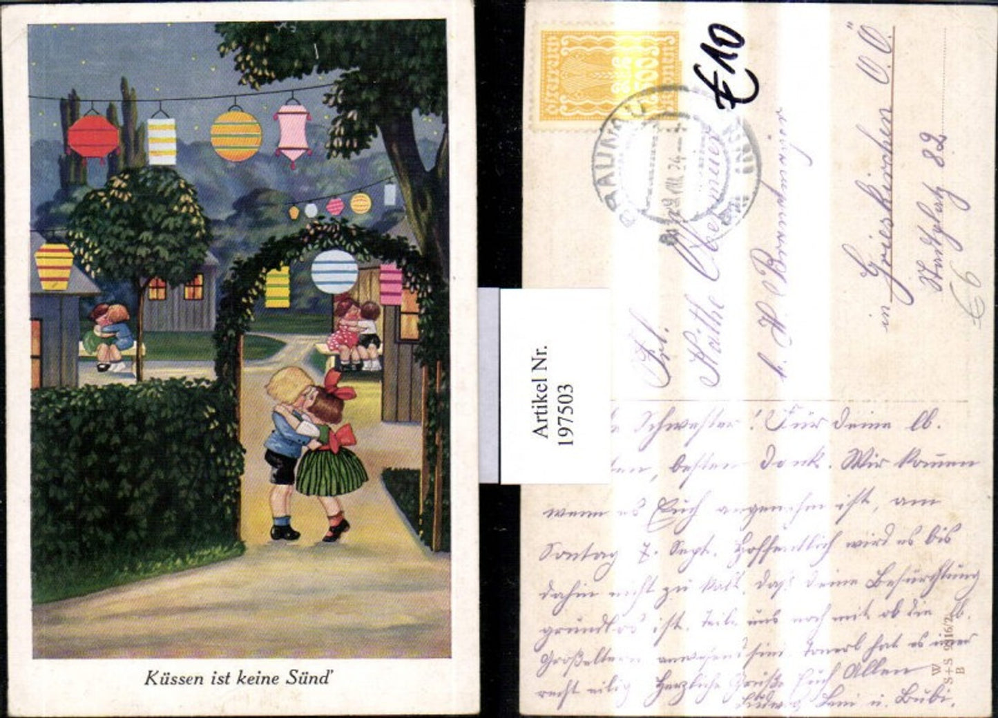 197503,Küssen ist keine Sünd Kinder küssen sich Kuss
