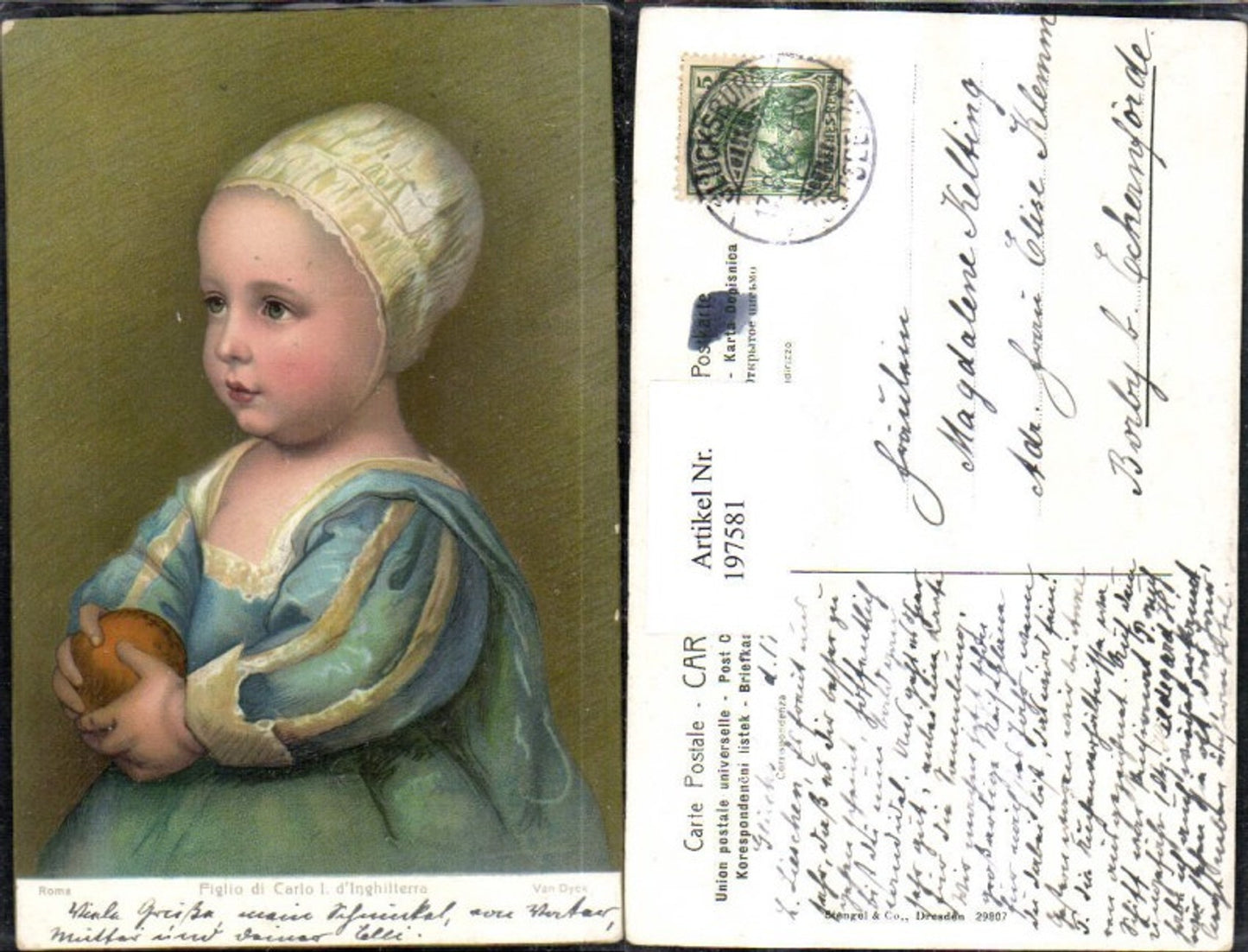 197581,Stengel & Co 29807 Figlio di Carlo 1 d'Inghilterra Portrait