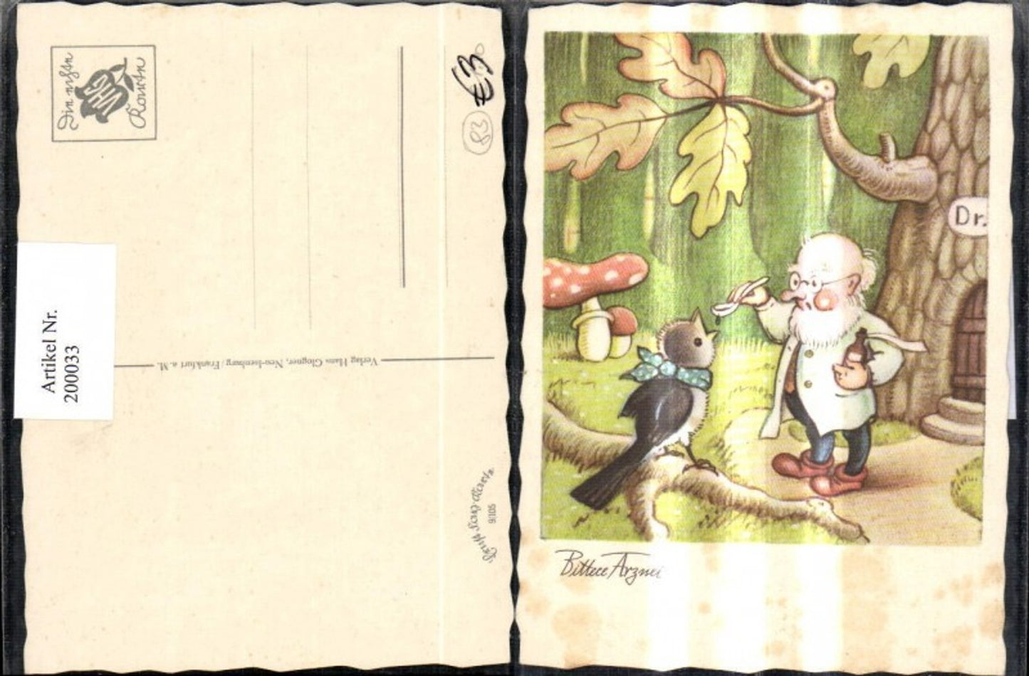 200033, Joke Humor Bittece Medicine Doctor gives bird medicine mushrooms