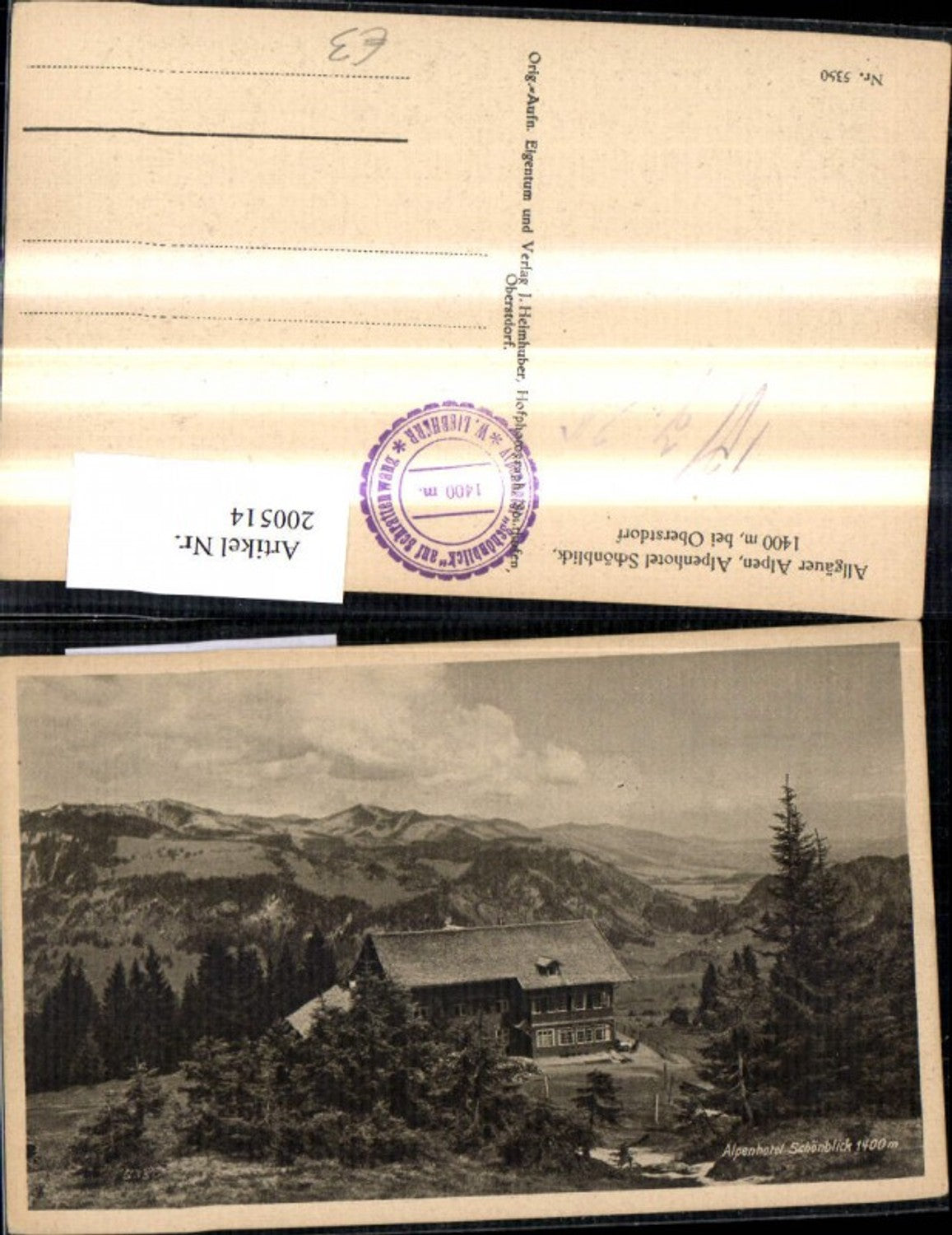 200514,Allgäuer Alpen Alpenhotel Schönblick b. Oberstdorf
