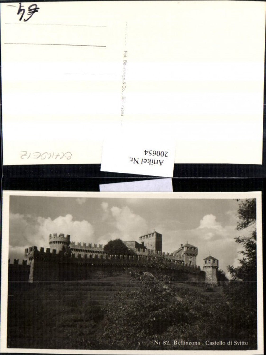 200654,Bellinzona Castello di Svitto Burg Kt Tessin