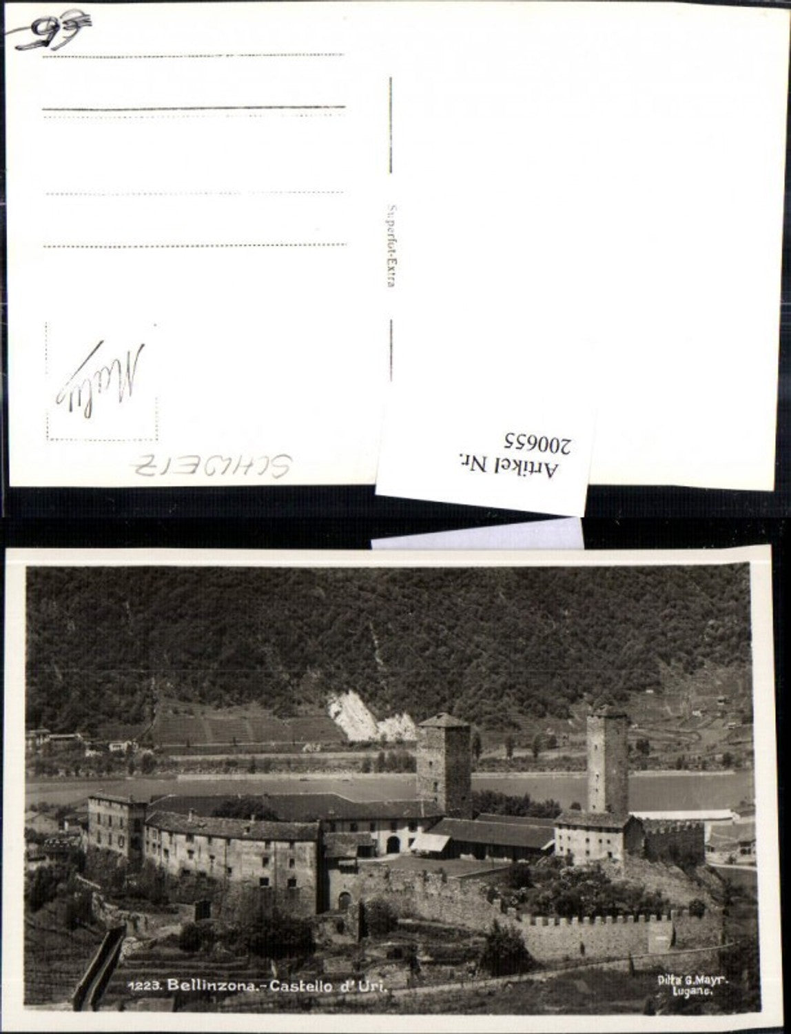 200655,Ballinzona Castello d'Uri Burg Kt Tessin