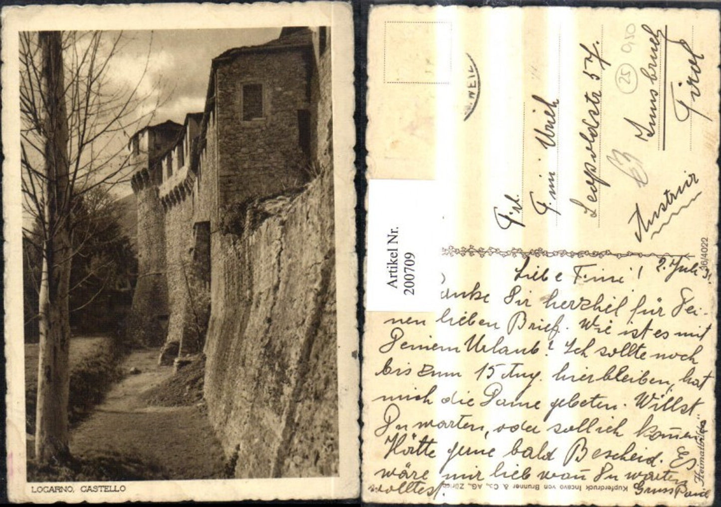 200709,Locarno Castello Burg Partie Kt Tessin