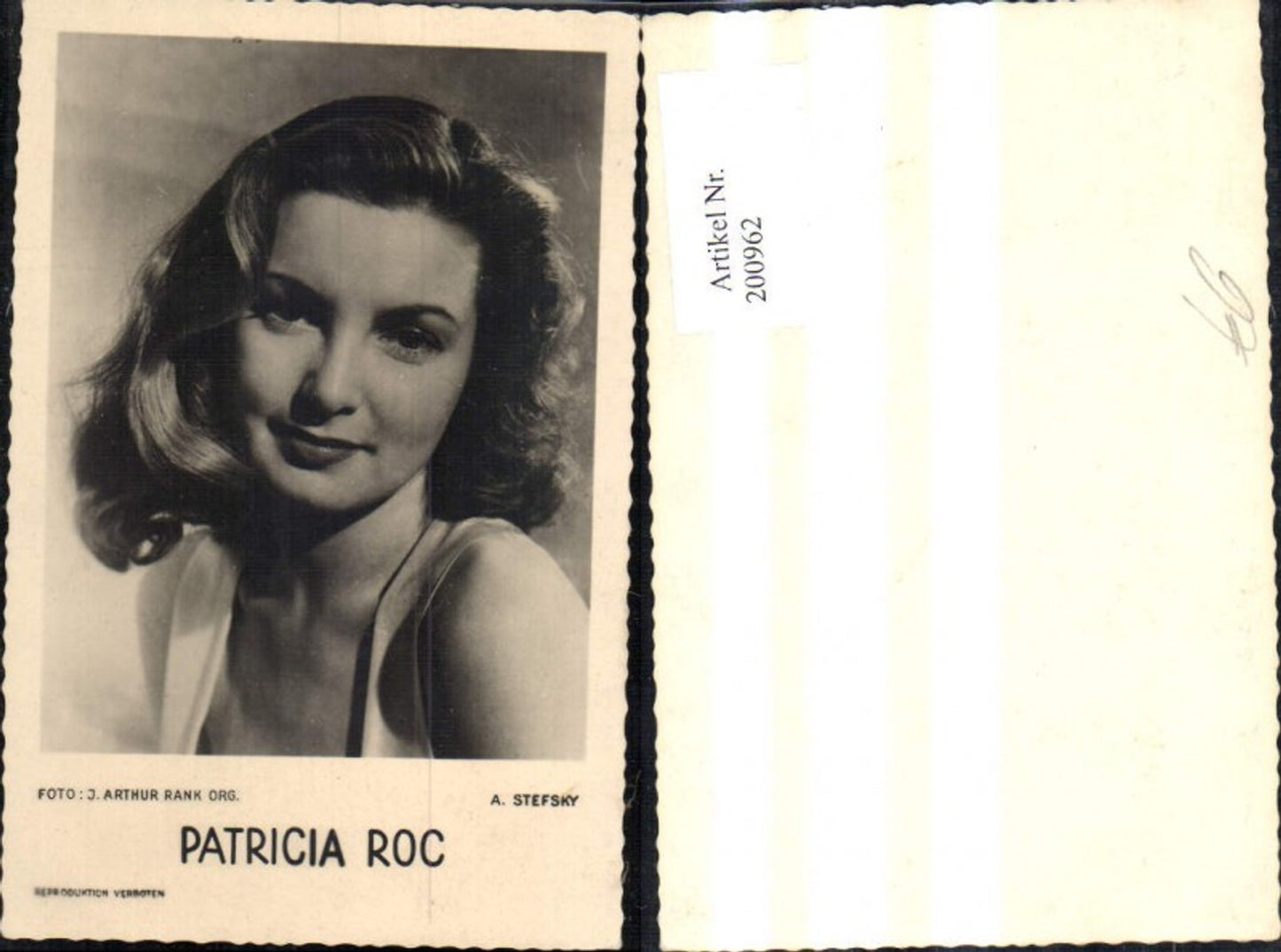 200962,Patricia Roc Foto Ak