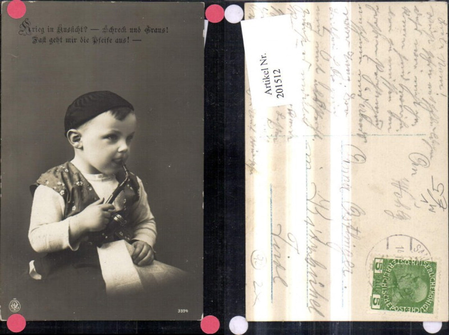 201512,Kind Kinder Rauchen Junge Pfeife Krieg i. Aussicht pub NPG 3394