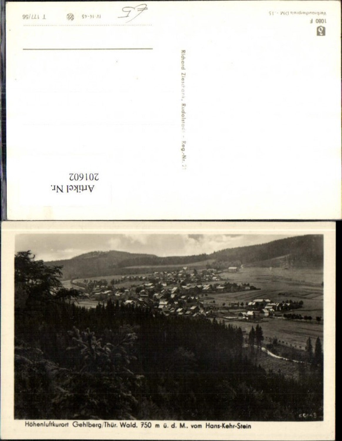 201602,Gehlberg im Thüringer Wald Totale vom Hans-Kehr-Stein