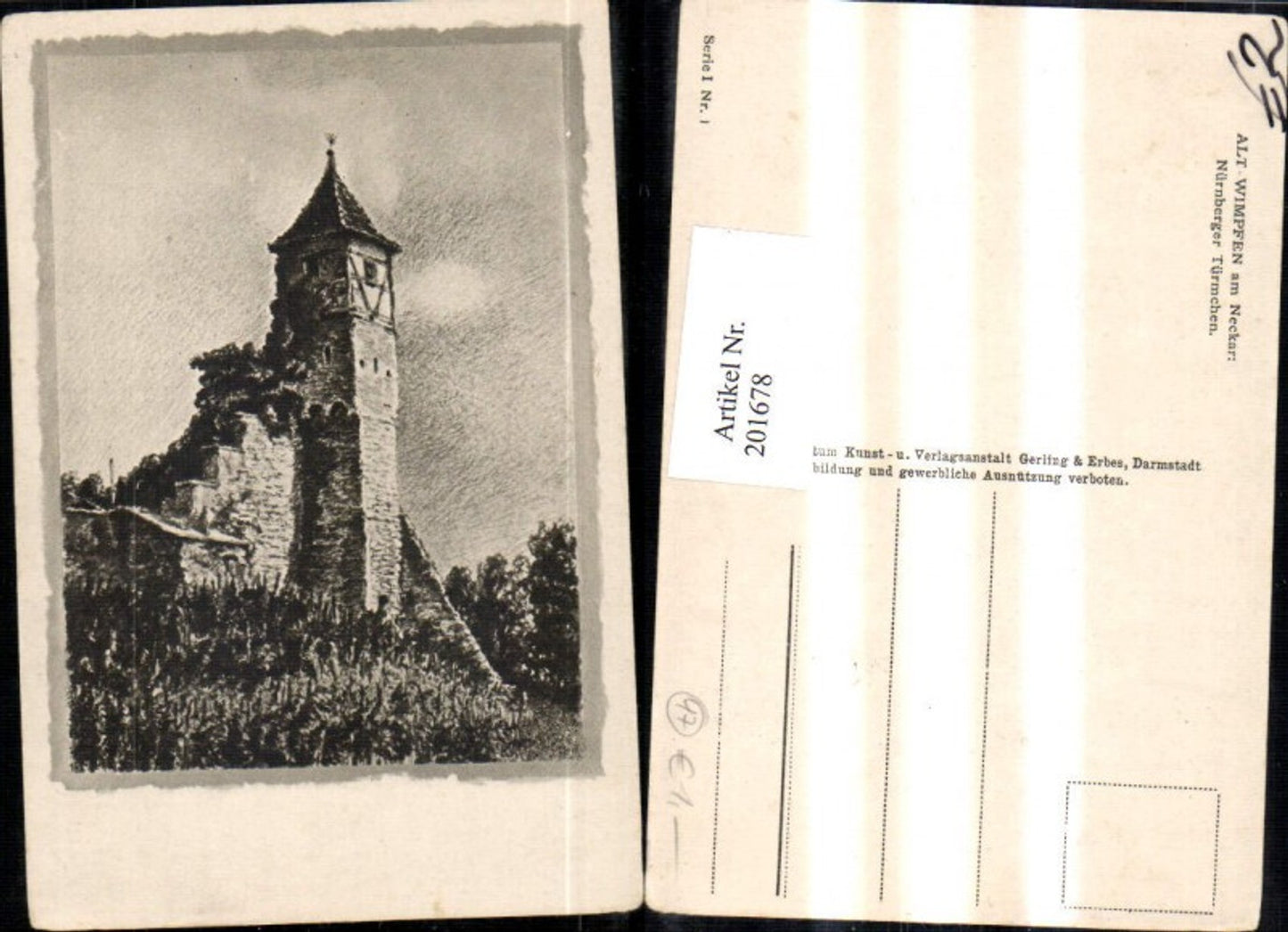201678,Alt-Wimpfen am Neckar Heilbronn Nürberger Türmchen Turm