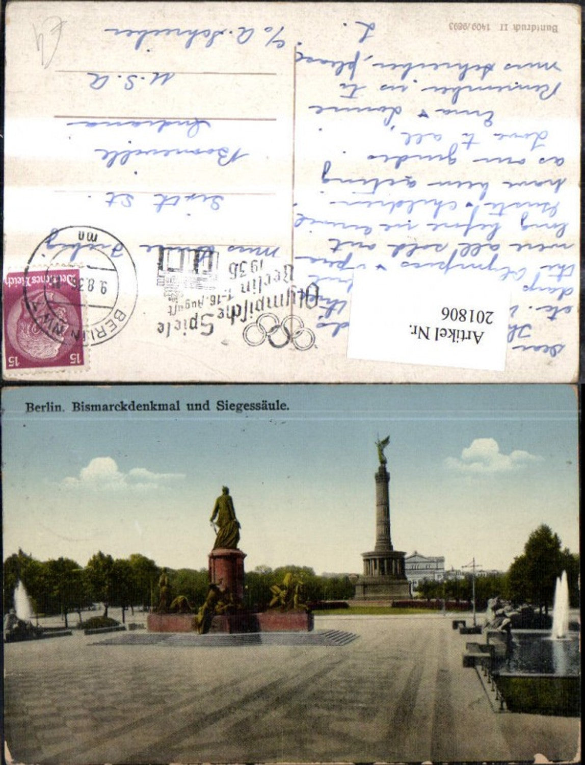 201806,Berlin Bismarckdenkmal u. Siegessäule