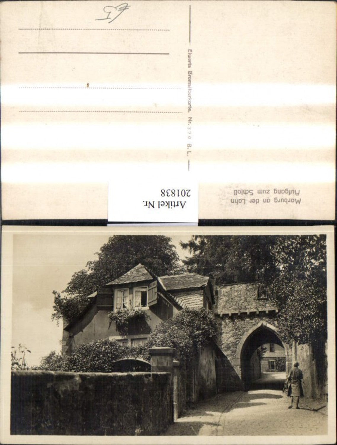 201838,Marburg a. d. Lahn Aufgang zum Schloss Tor