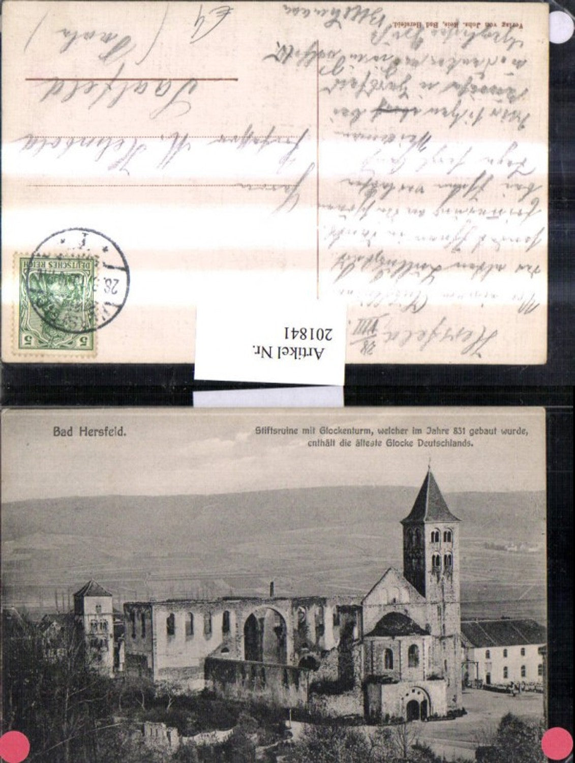 201841,Bad Hersfeld Stiftsruine Ruine m. Glockenturm
