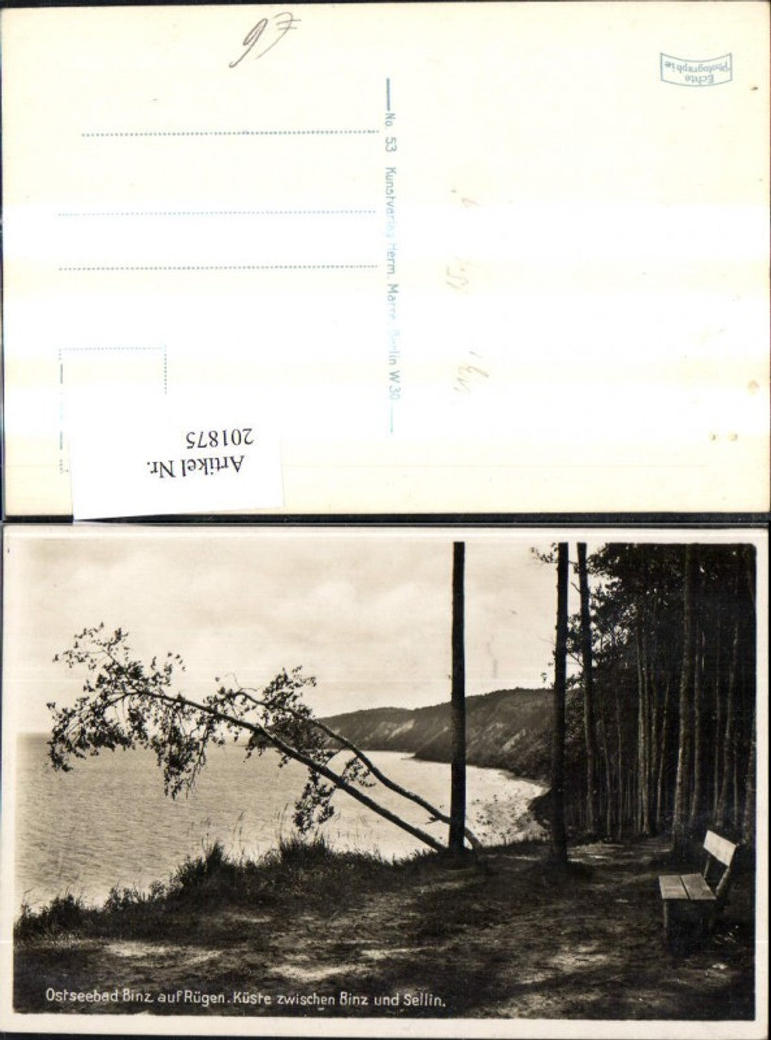 201875,Ostseebad Binz a. Insel Rügen Küste zwischen Binz u. Sellin