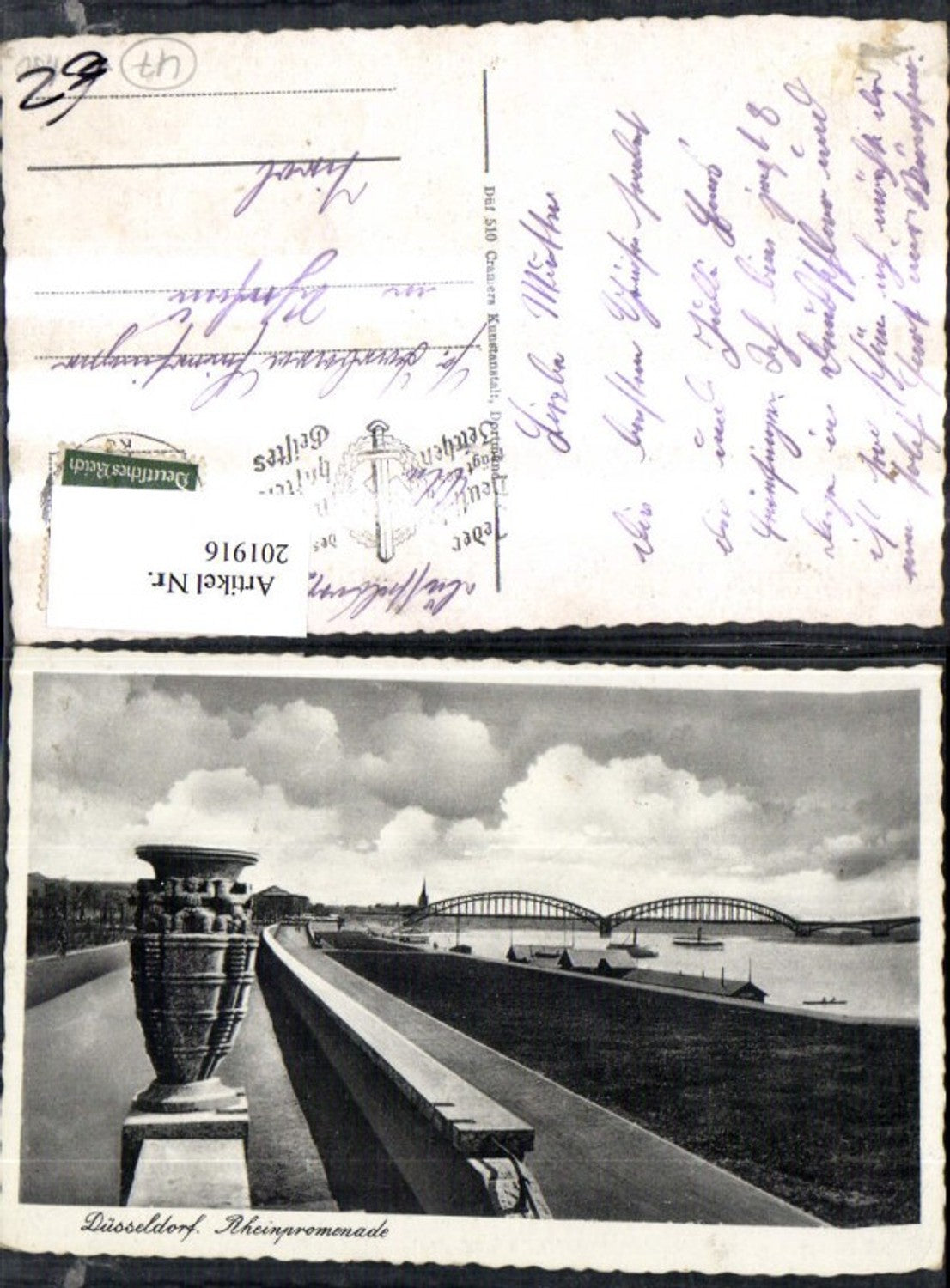 201916,Düsseldorf Rheinpromenade Brücke